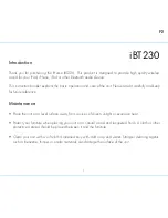 Предварительный просмотр 2 страницы iHome iBT230 Instruction Manual