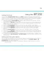 Preview for 8 page of iHome iBT232 Instruction Manual