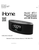 iHome iBT31 Instruction Manual preview