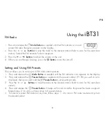 Preview for 9 page of iHome iBT31 Instruction Manual