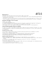 Preview for 3 page of iHome ibt35 Instruction M