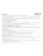 Предварительный просмотр 3 страницы iHome iBT37 Instruction Manual