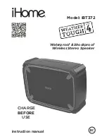 iHome iBT372 Instruction Manual preview