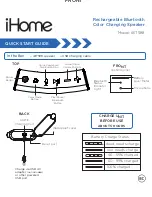 iHome iBT588 Quick Start Manual предпросмотр