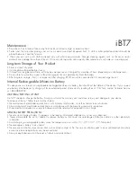 Preview for 3 page of iHome iBT7 Instruction Manual