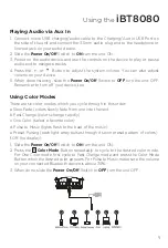 Предварительный просмотр 10 страницы iHome iBT8080 Instruction Manual