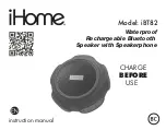 Preview for 1 page of iHome iBT82 Instruction Manual