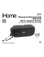 iHome iBT9 Instruction Manual предпросмотр