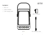 Предварительный просмотр 4 страницы iHome iBT91 Instruction Manual