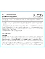 Предварительный просмотр 15 страницы iHome iBTW39 Instruction Manual