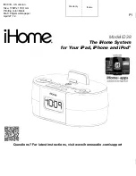 iHome iD38 Instruction Manual предпросмотр