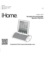 Предварительный просмотр 1 страницы iHome iD48 User Manual