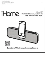 iHome iD7 Instruction Manual preview