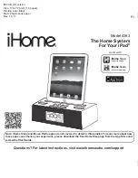 Preview for 1 page of iHome iD83 Instruction Booklet