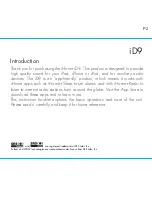 Preview for 2 page of iHome ID9 Instruction Manual