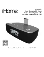 iHome iDL44 User Manual preview