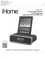 iHome iDL91 Instruction Manual preview