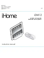 iHome IDM12 Instruction Manual предпросмотр