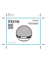 Предварительный просмотр 1 страницы iHome iDM8N Instruction Manual