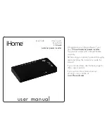 Предварительный просмотр 1 страницы iHome IH-A750IB User Manual