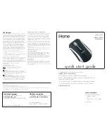 iHome IH-M114WB Quick Start Manual preview