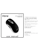 Preview for 1 page of iHome IH-M155WB User Manual