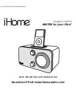 Предварительный просмотр 1 страницы iHome iH10 User Manual