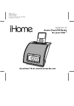 Preview for 1 page of iHome iH110 Product Manual