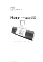 iHome iH16 Product Manual preview