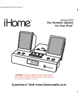 Preview for 1 page of iHome iH25 Quick Start Manual