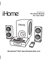 Preview for 1 page of iHome iH52 Manual