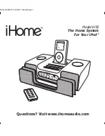 Preview for 1 page of iHome iH55 User Manual