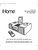 iHome iH6 User Manual preview