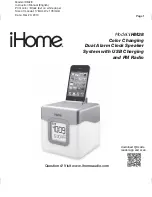 iHome iHM28 Operation Instruction Manual preview