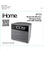 iHome iHome iBT20 Instruction Manual preview