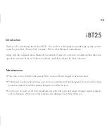 Preview for 2 page of iHome iHome iBT25 Instruction Manual