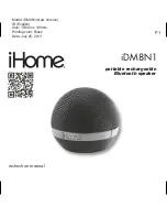 Предварительный просмотр 1 страницы iHome iHome iDM8N1 Instruction Manual