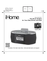 iHome iHome iDN38 Instruction Book preview