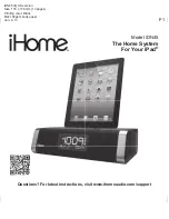 Preview for 1 page of iHome iHome iDN45 Quick Start Manual