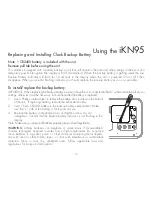 Preview for 20 page of iHome iKN95 Instruction Manual