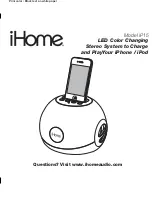 iHome iP15 Instruction Manual preview