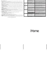 Preview for 8 page of iHome IP16 User Manual