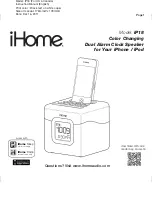 iHome IP18 User Manual preview