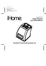 iHome IP21 User Manual preview