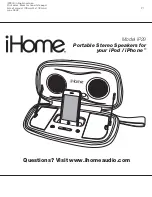 iHome iP29 Quick Start Manual preview