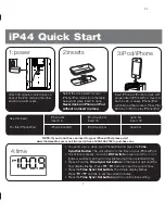 Preview for 4 page of iHome iP44 Instruction Manual