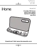 iHome IP45 User Manual preview