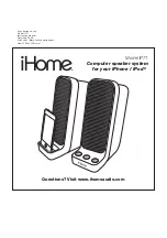 iHome iP71 User Manual предпросмотр