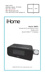 iHome iWBT5 Instruction Manual preview