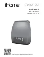 iHome iZBT10 User Manual preview